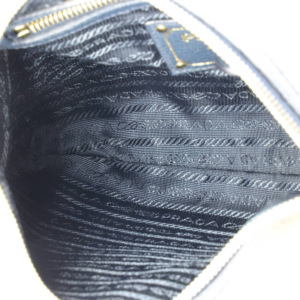 Prada Small Logo Messenger Bag Canvas with Leather - Picture 5 of 7